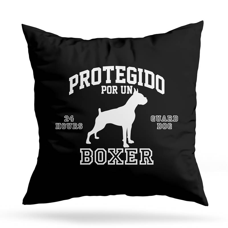 Cojin Deco Protegido Por Un Boxer (D0908 Boleto.Store)