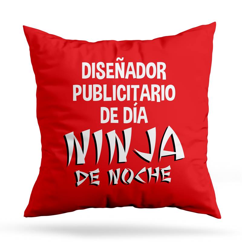 Cojin Deco Ninja De Noche (D0925 Boleto.Store)