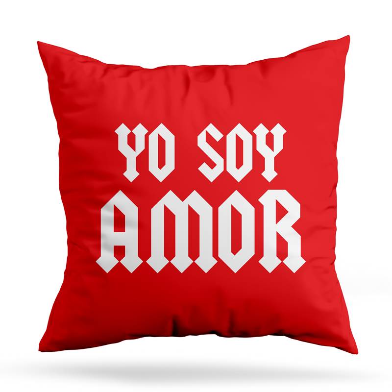 Cojin Deco Yo Soy Amor (D0946 Boleto.Store)