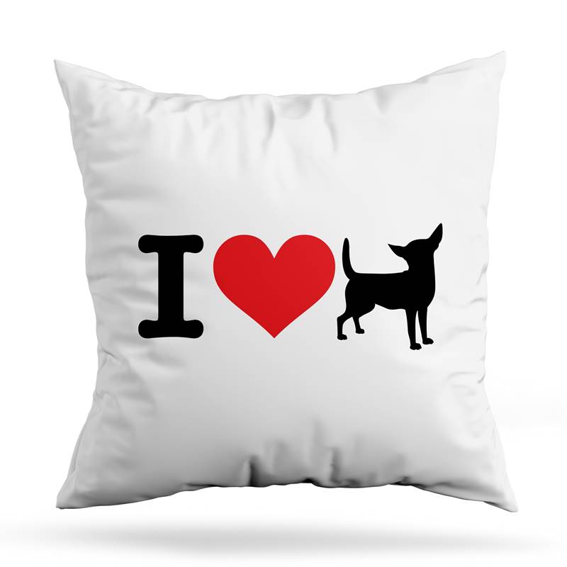Cojin Deco I Love My Chihuahua (D0988 Boleto.Store)