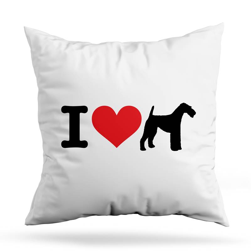 Cojin Deco I Love My Fox Terrier (D0994 Boleto.Store)
