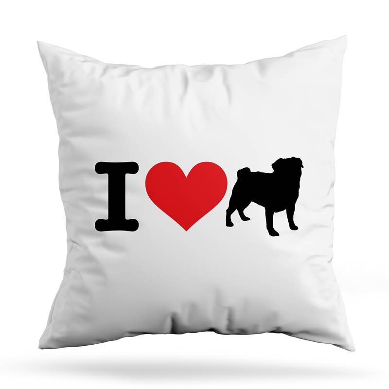 Cojin Deco I Love My Pug (D1003 Boleto.Store)