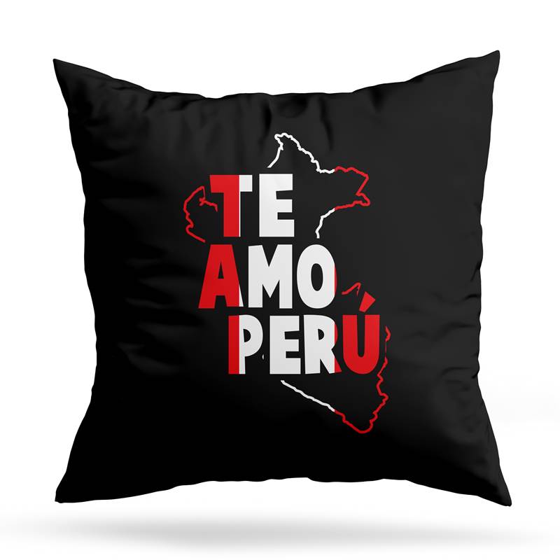 Cojin Deco Te Amo Perú (D1047 Boleto.Store)