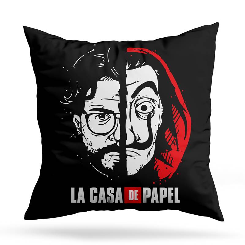 Cojin Deco Casa De Papel (D1087 Boleto.Store)