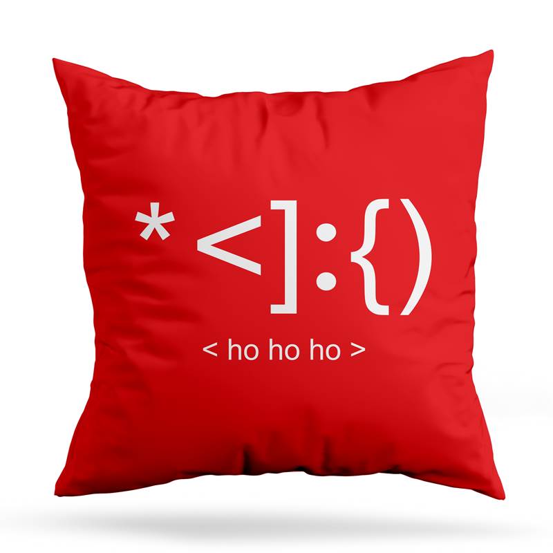 Cojin Deco Ho! Ho! Ho! 8-Bit (D1111 Boleto.Store)