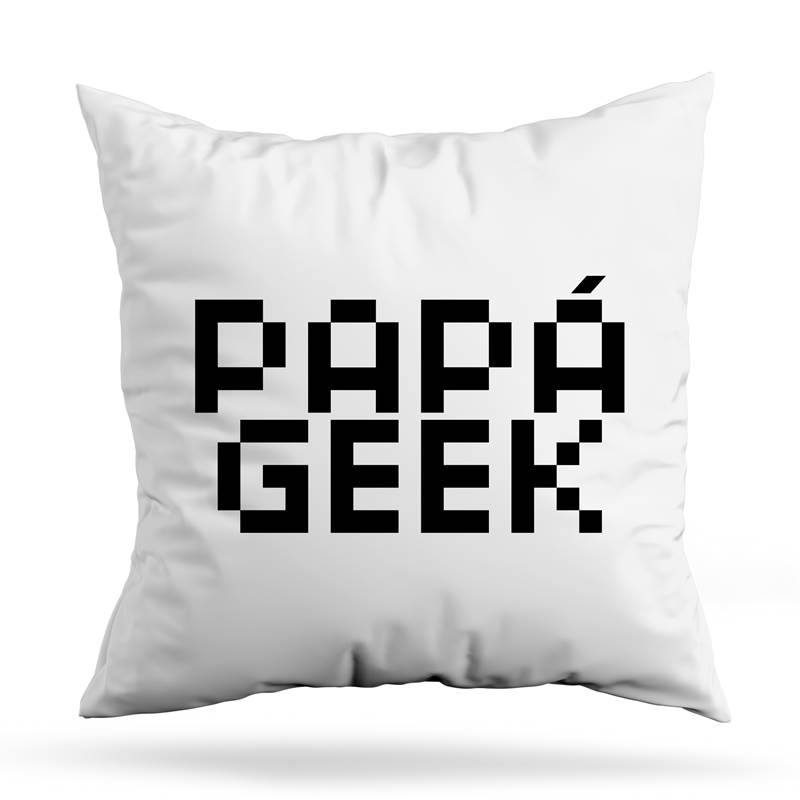 Cojin Deco Papá Geek (D1113 Boleto.Store)