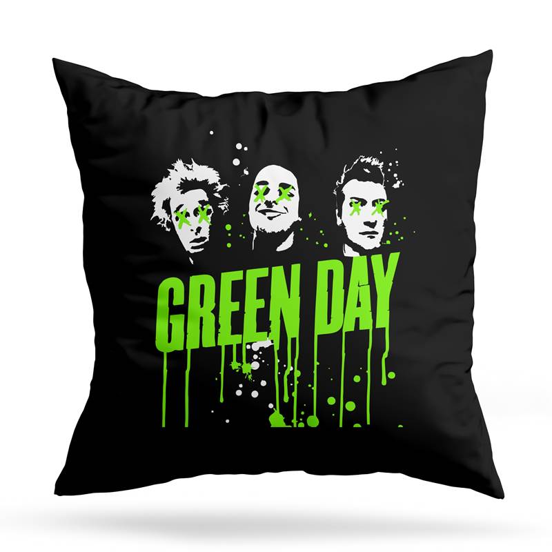 Cojin Deco Green Day Faces (D1283 Boleto.Store)