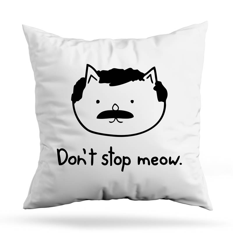 Cojin Deco Don'T Stop Meow (D1288 Boleto.Store)