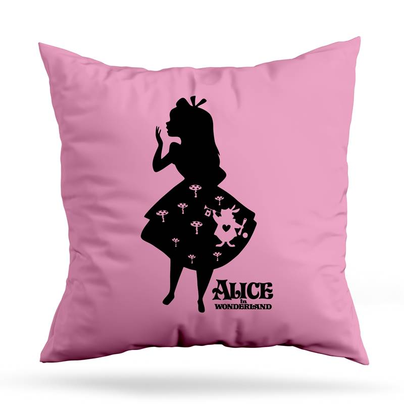 Cojin Deco Alice Silueta (D1328 Boleto.Store)
