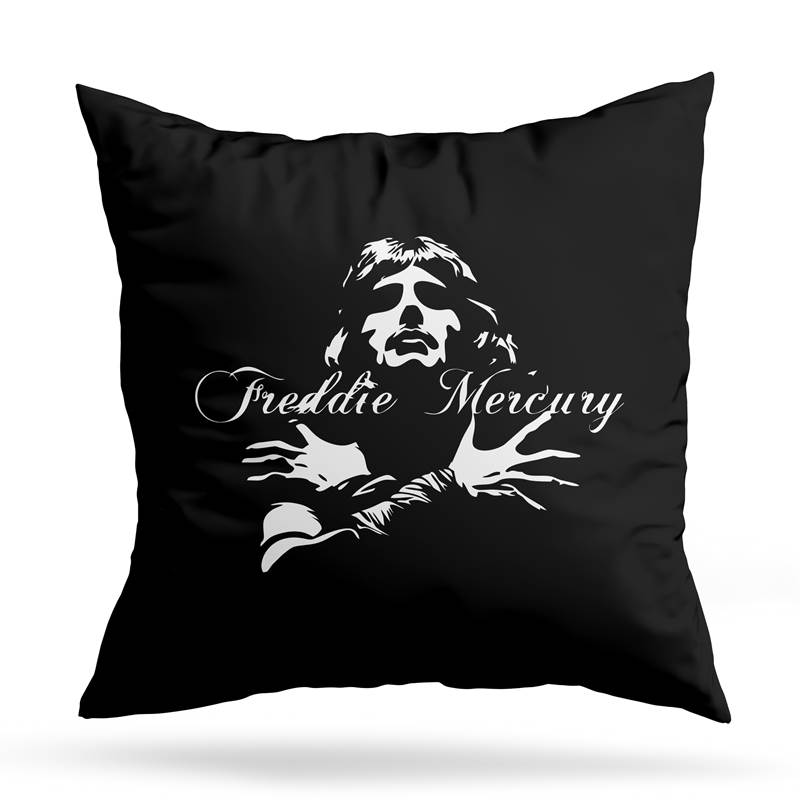 Cojin Deco Freddy Mercury Silueta (D1341 Boleto.Store)