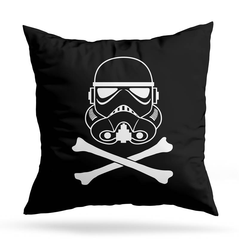Cojin Deco Stormtrooper Skull (D1388 Boleto.Store)