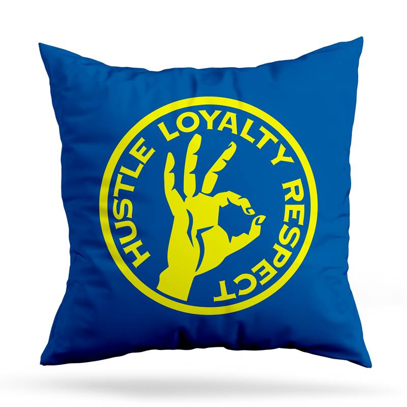 Cojin Deco Hustle Loyalty Respect (D1436 Boleto.Store)