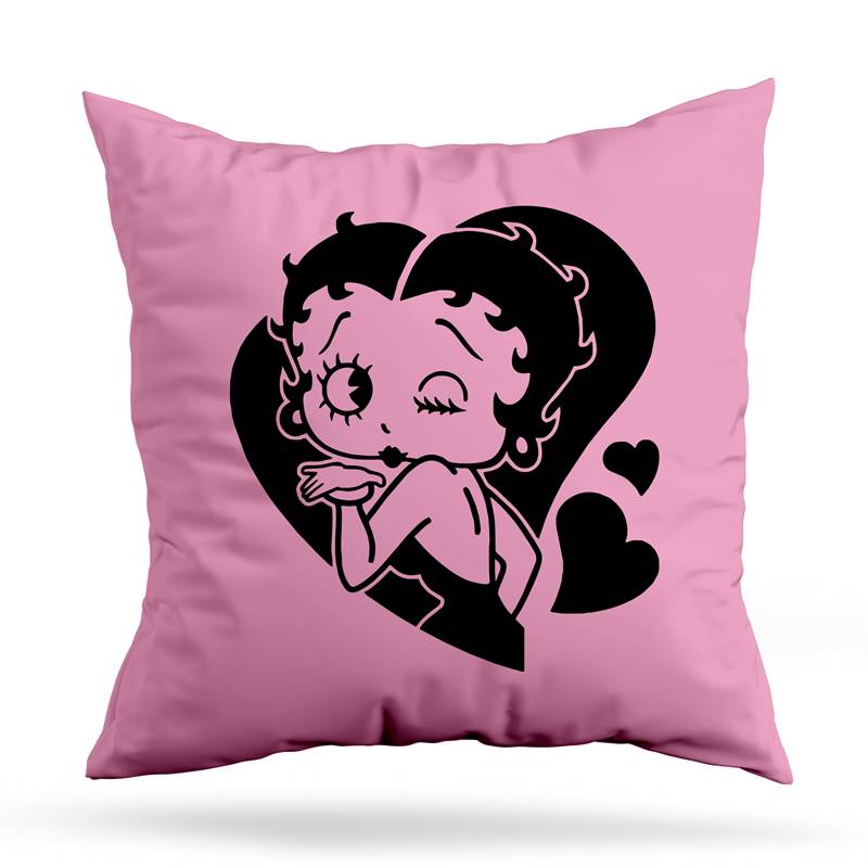 Cojin Deco Betty Boop Corazon (D1718 Boleto.Store)