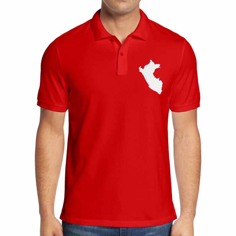 Polo Pique Varon Mapa Peru (D0017 Boleto.Store)