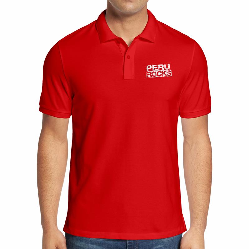 Polo Pique Varon Peru Rocks (D0019 Boleto.Store)