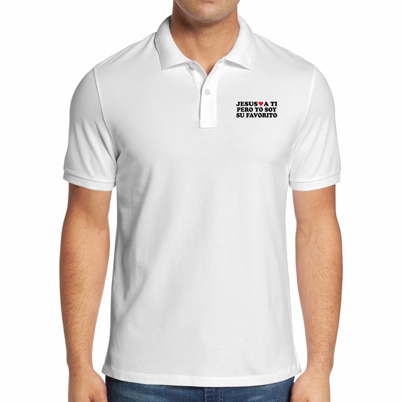 Polo Pique Varon Yo Soy Su Favorito (D0088 Boleto.Store)