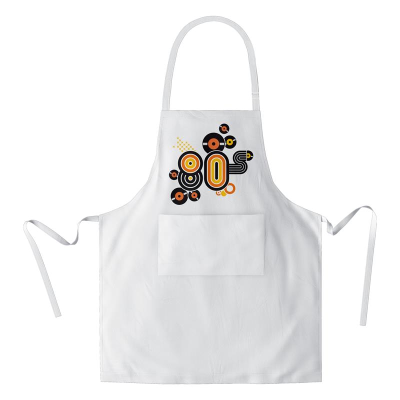 Mandil Disco De Vinilo 80`S (D0002 Boleto.Store)