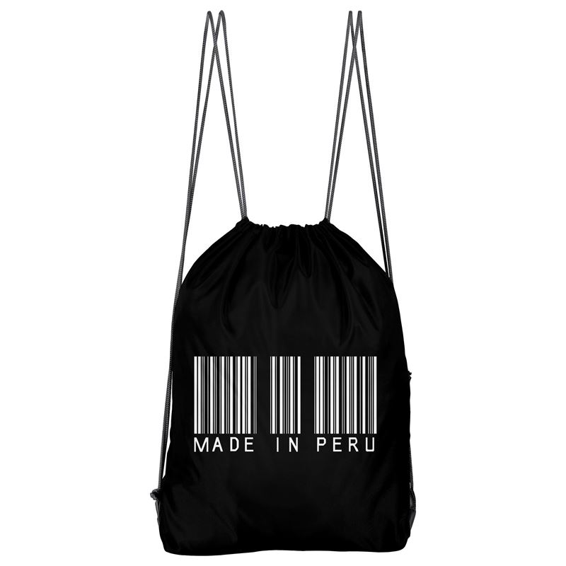 Bolso Deportivo Made In Peru Barcode (D0016 Boleto.Store)