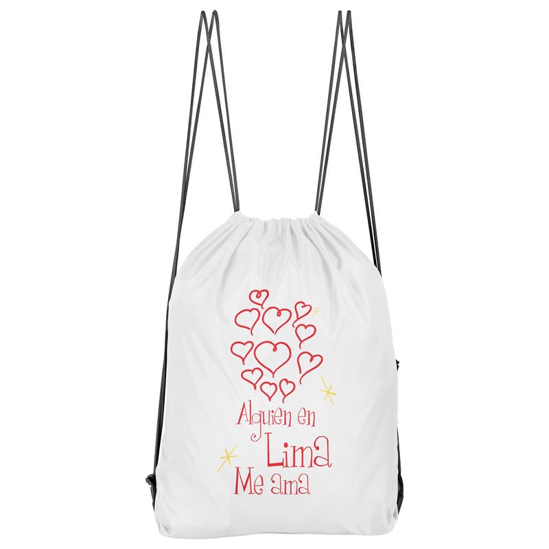 Bolso Deportivo Alguien En Lima Me Ama (D0024 Boleto.Store)