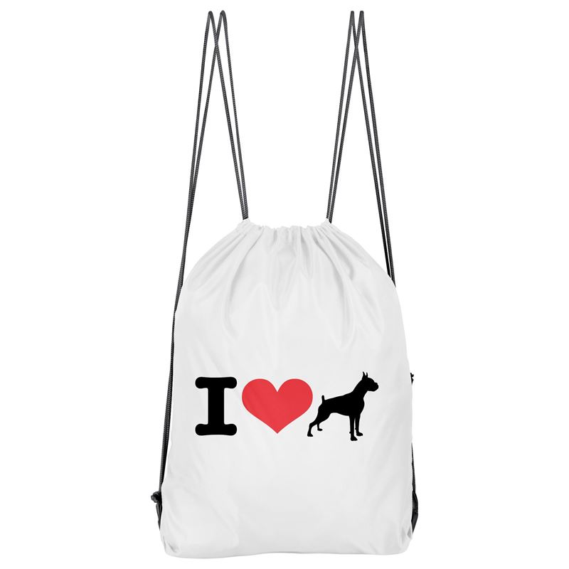 Bolso Deportivo I Love Boxer (D0193 Boleto.Store)