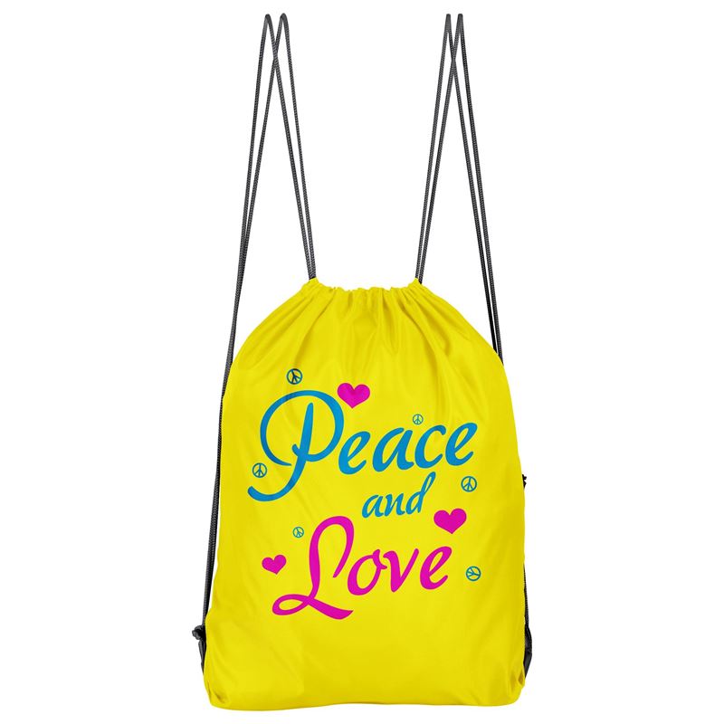 Bolso Deportivo Peace And Love (D0205 Boleto.Store)