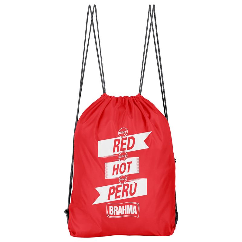 Bolso Deportivo Muy Red Muy Hot Muy Peru (D0757 Boleto.Store)