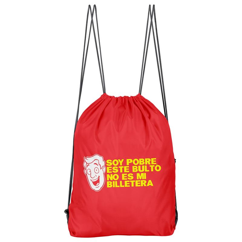 Bolso Deportivo Soy Pobre (D0851 Boleto.Store)