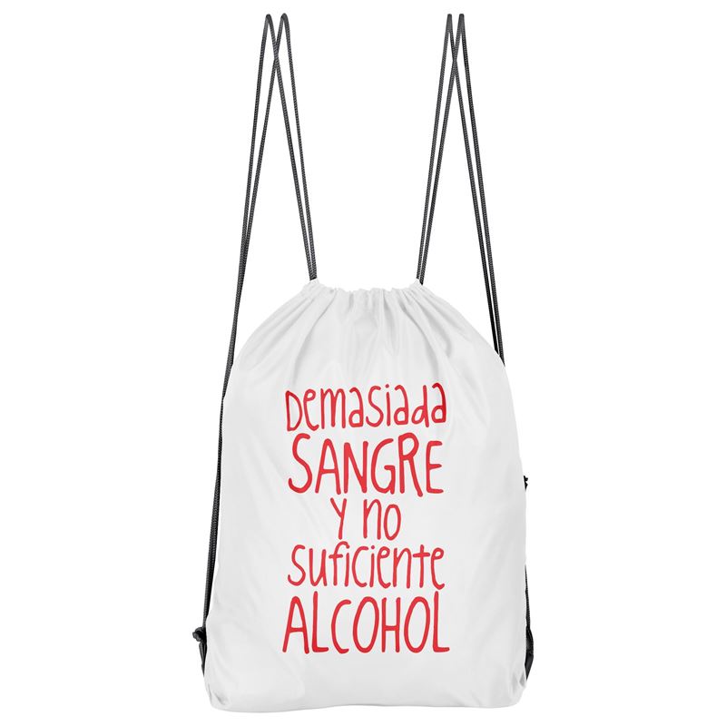 Bolso Deportivo No Suficiente Alcohol (D0942 Boleto.Store)