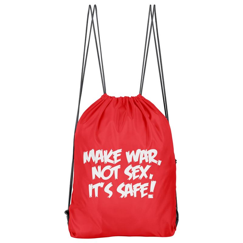 Bolso Deportivo Make War Not Sex (D0965 Boleto.Store)
