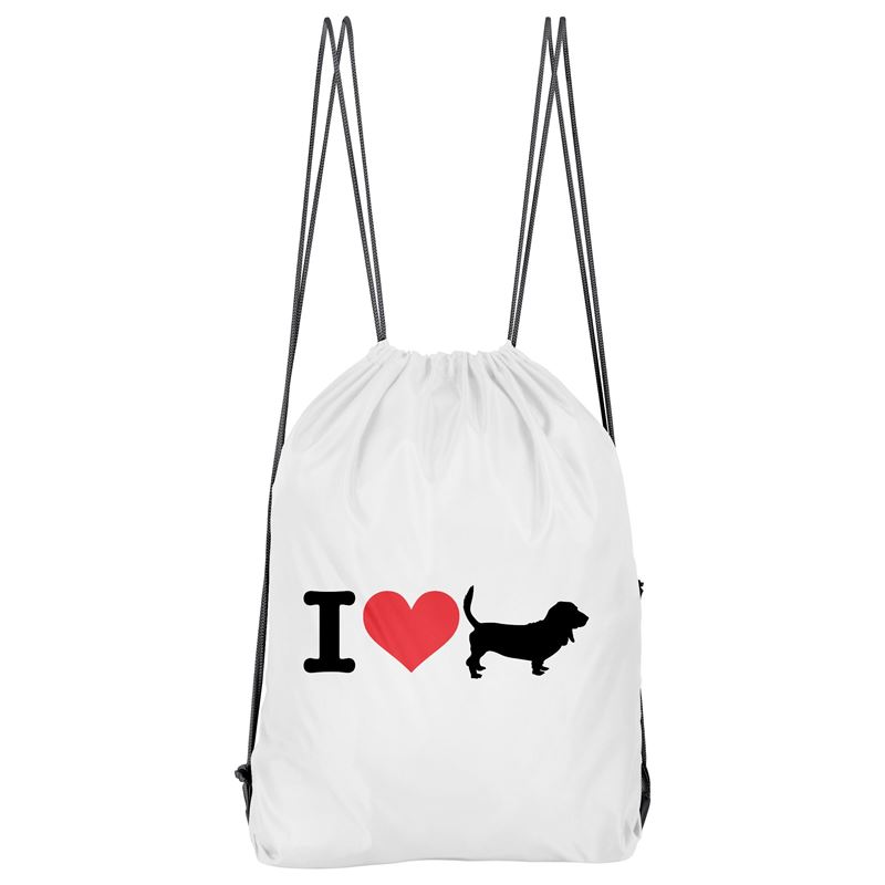 Bolso Deportivo I Love My Basset Hound (D0980 Boleto.Store)