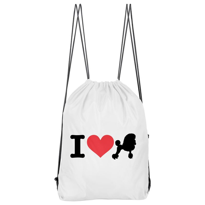 Bolso Deportivo I Love My Poodle (D1002 Boleto.Store)