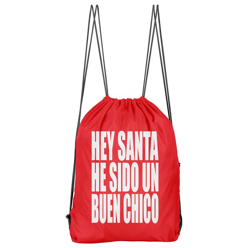 Bolso Deportivo Hey Santa He Sido Bueno (D1110 Boleto.Store)