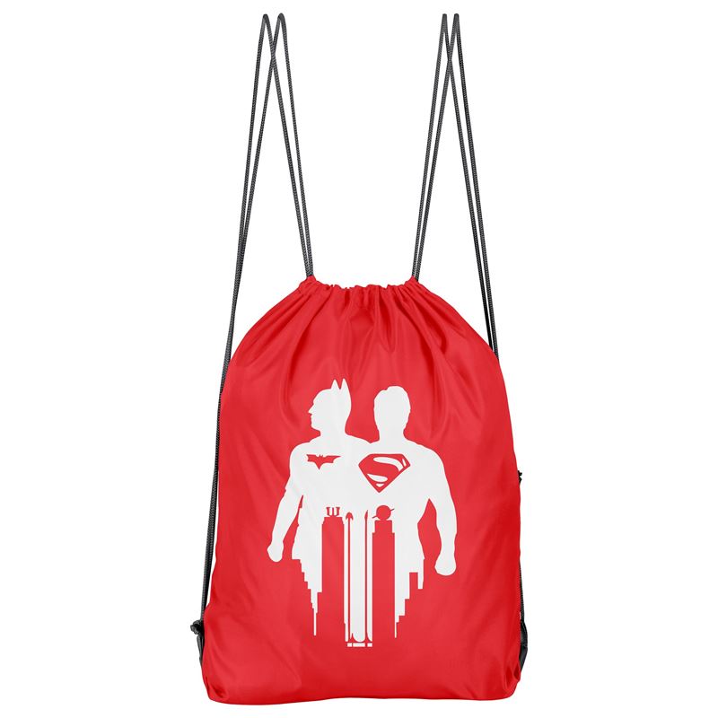 Bolso Deportivo Superman Y Batman (D1714 Boleto.Store)