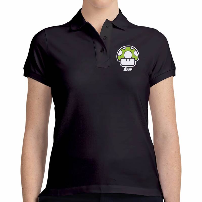 Polo Pique Dama Hongo Mario Bross (D0003 Boleto.Store)