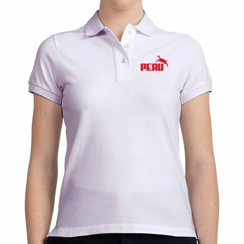 Polo Pique Dama Estilo Felino (D0006 Boleto.Store)