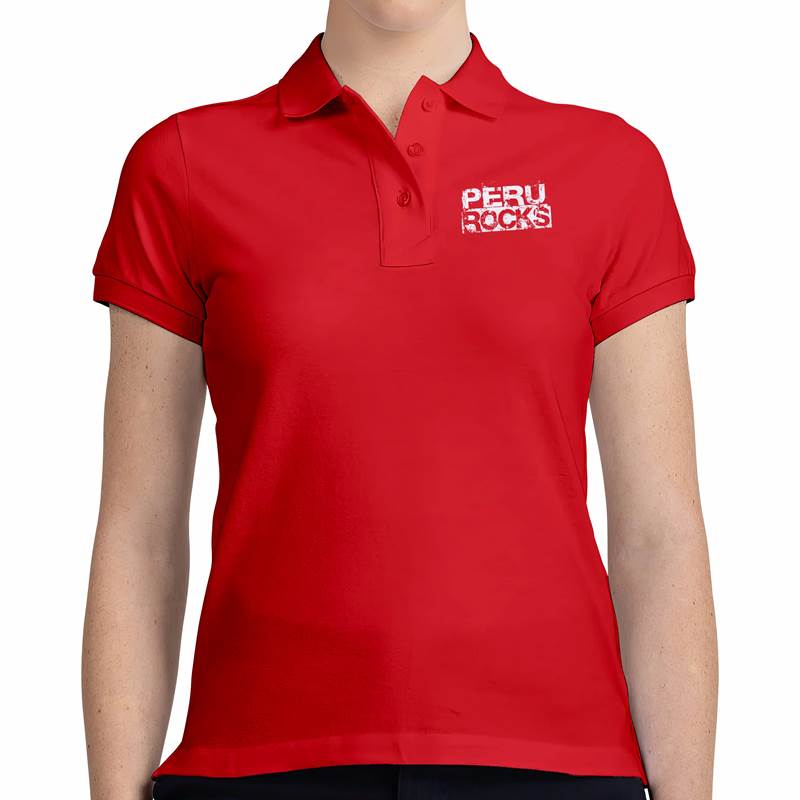 Polo Pique Dama Peru Rocks (D0019 Boleto.Store)