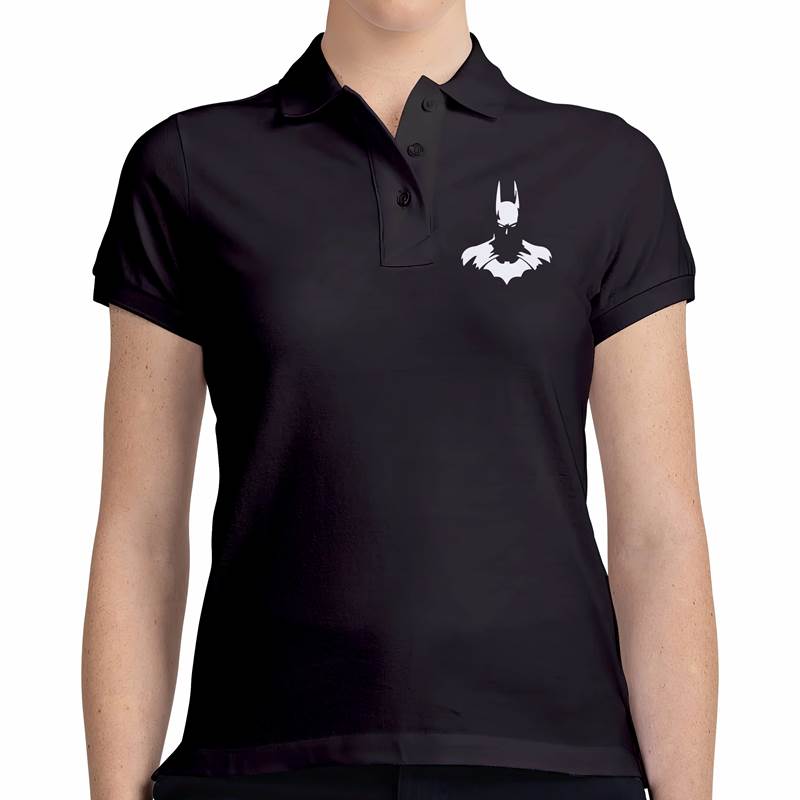 Polo Pique Dama Batman Dark (D1416 Boleto.Store)