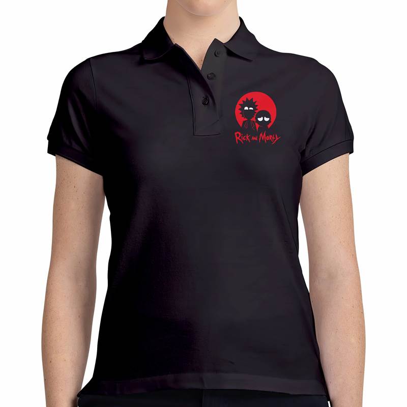 Polo Pique Dama Rick Y Morty Red (D1660 Boleto.Store)