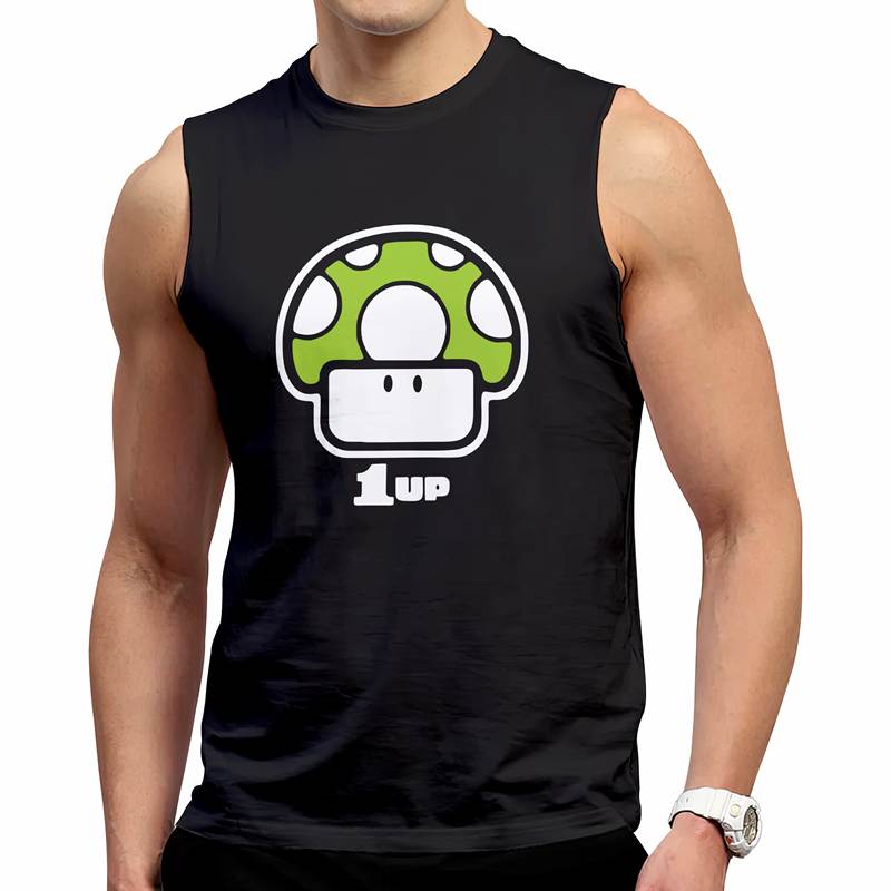 Polo Varon Manga Cero  Hongo Mario Bross (D0003 Boleto.Store)