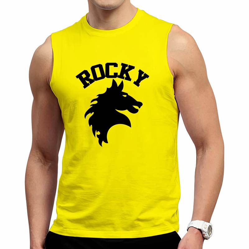 Polo Varon Manga Cero  Rocky Stallone (D0032 Boleto.Store)