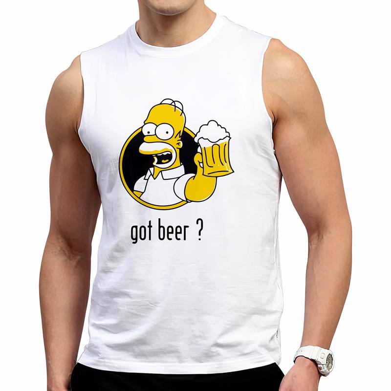 Polo Varon Manga Cero  Got Beer Homero (D1691 Boleto.Store)
