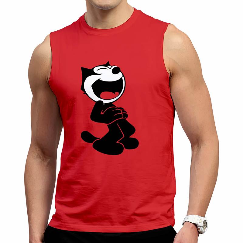 Polo Varon Manga Cero  Felix The Cat Happy (D1706 Boleto.Store)