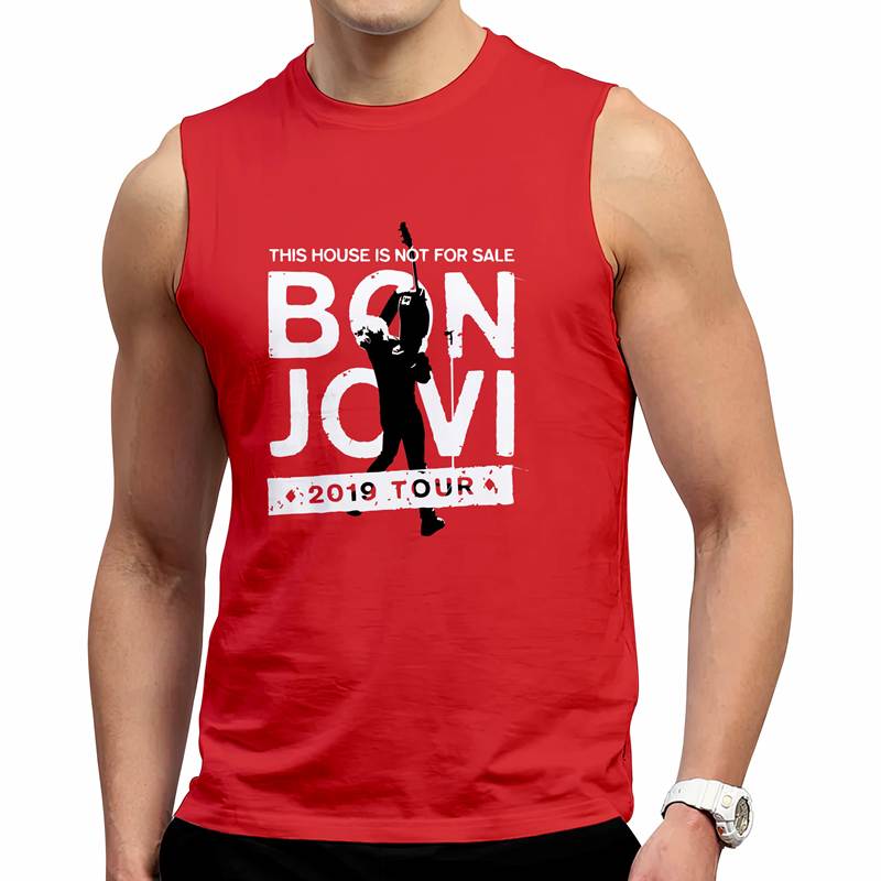 Polo Varon Manga Cero  Bon Jovi 2019 Tour 2 (D1707 Boleto.Store)