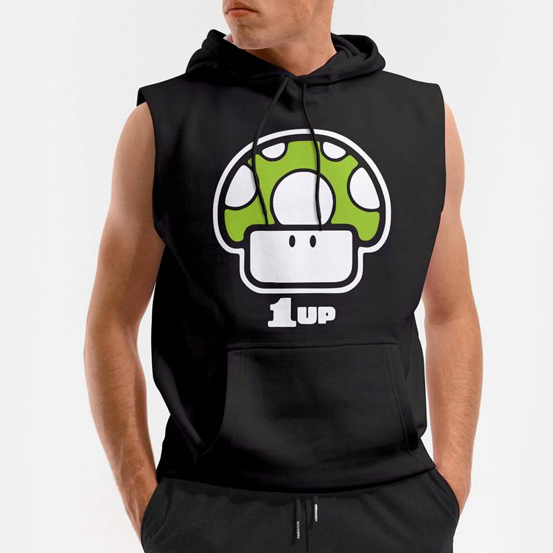 Polera Capucha sin Mangas Hongo Mario Bross (D0003 Boleto.Store)