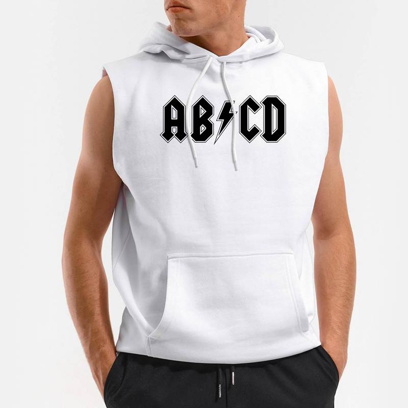 Polera Capucha sin Mangas Abcd (D0008 Boleto.Store)