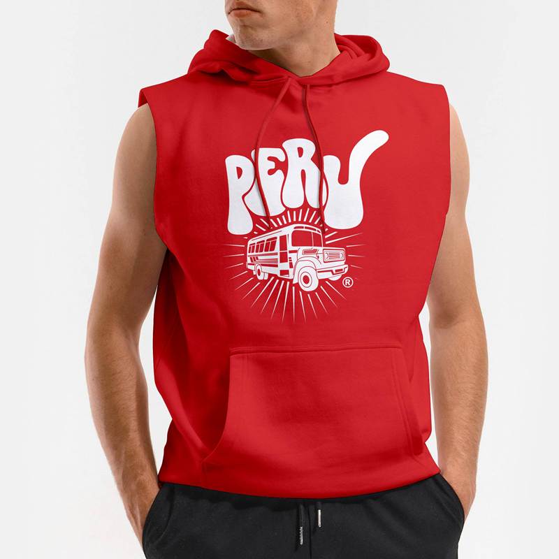 Polera Capucha sin Mangas Micro Peru  (D0018 Boleto.Store)
