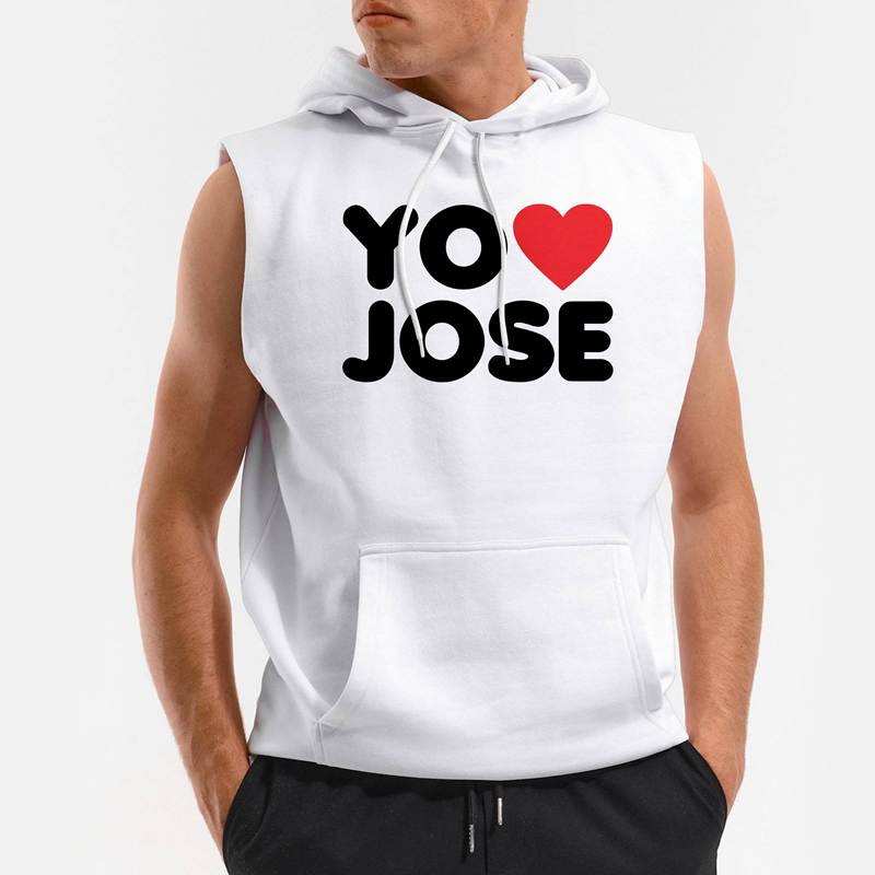 Polera Capucha sin Mangas Yo Amo A Jose (D0030 Boleto.Store)