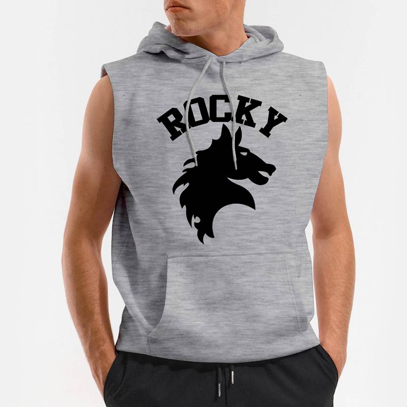Polera Capucha sin Mangas Rocky Stallone (D0032 Boleto.Store)