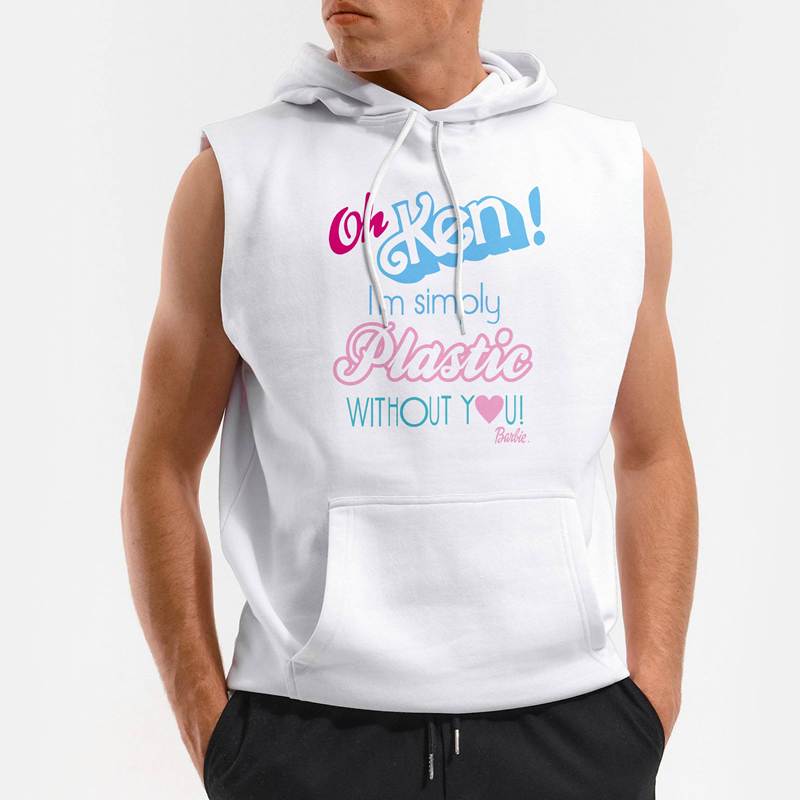 Polera Capucha sin Mangas Barby Speaks With Ken (D0040 Boleto.Store)