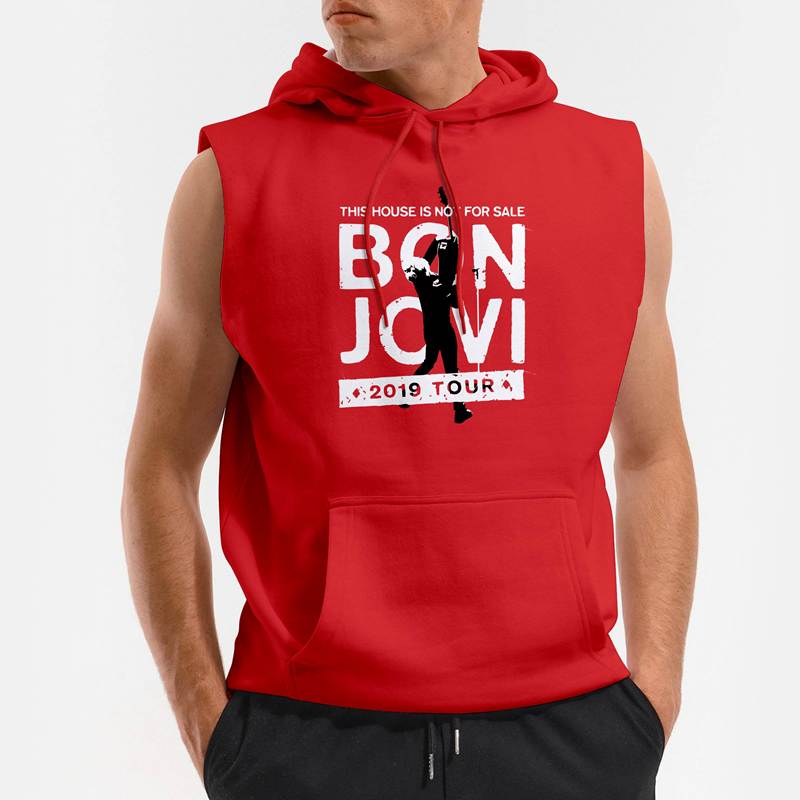 Polera Capucha sin Mangas Bon Jovi 2019 Tour 2 (D1707 Boleto.Store)